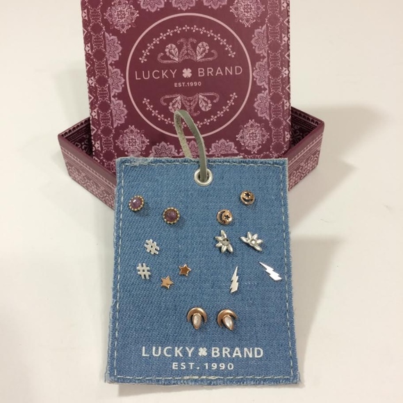Lucky Brand Jewelry - New Lucky Brand Seven Little Pair Stud Earring Set